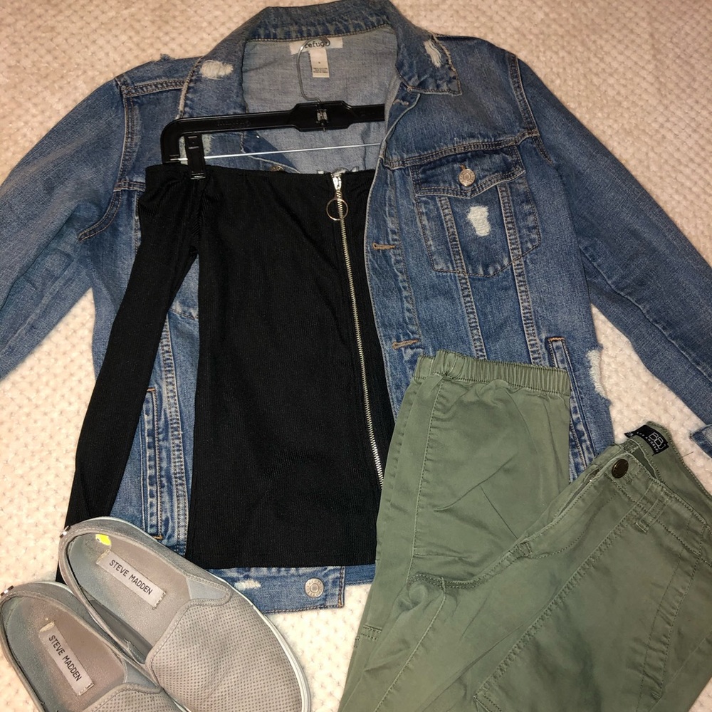 Charlotte Russe Off-the-Shoulder Top